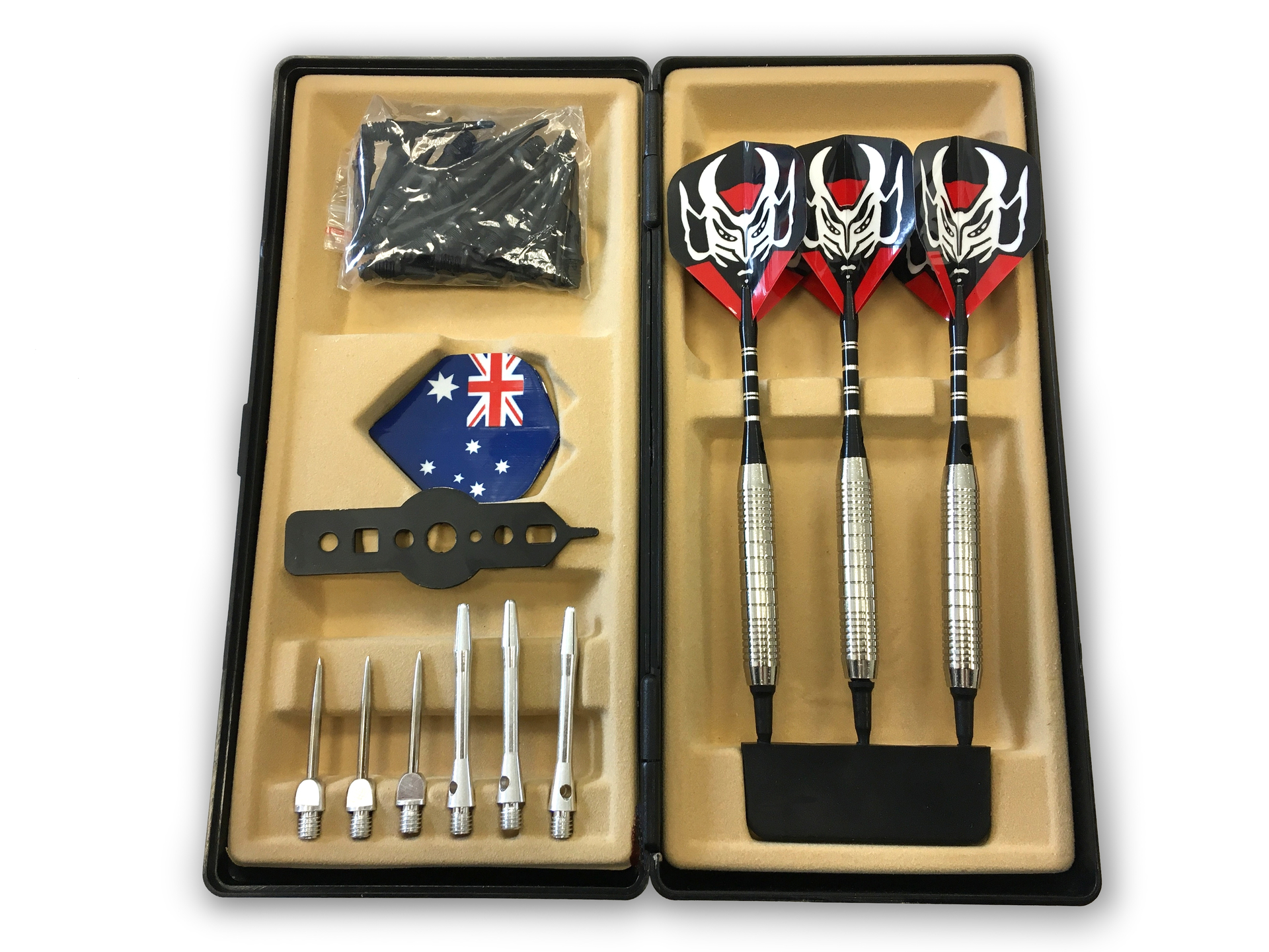 Kombi-Set Steeldart + Softdart, Drei Softdarts umrüstbar auf Steeldarts