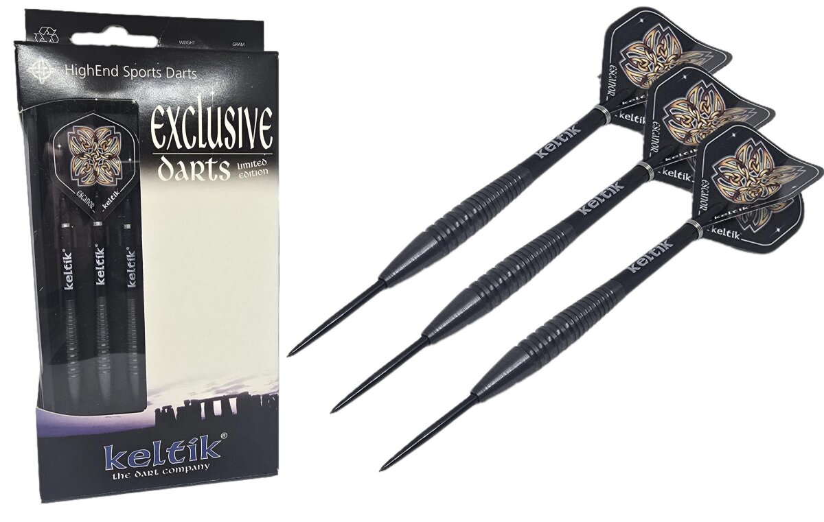 Steeldart Steel Dart Pfeile Keltik Ardan 24g Black - 90% Tungsten