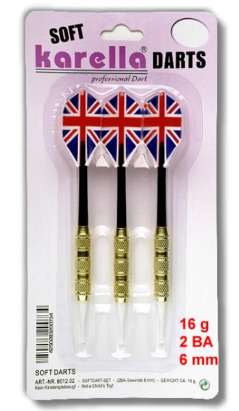 Karella Softdart Blister-Set 3 Stck. Gewinde 2BA (6mm)
