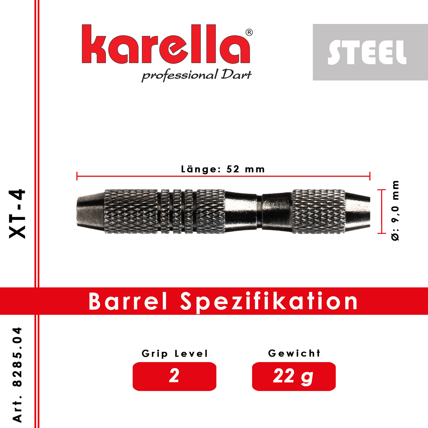 Karella XT-4 steeltip darts 22 grams