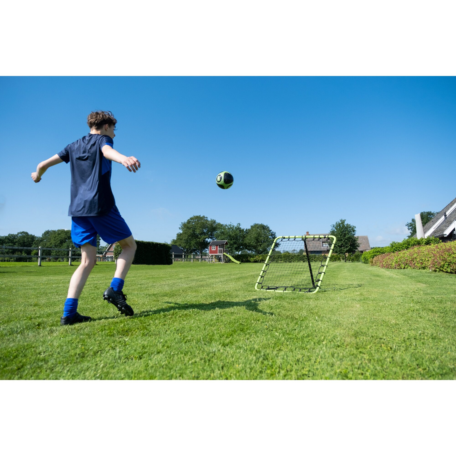 EXIT Tempo Multisport Rebounder 120x120cm - grün/schwarz
