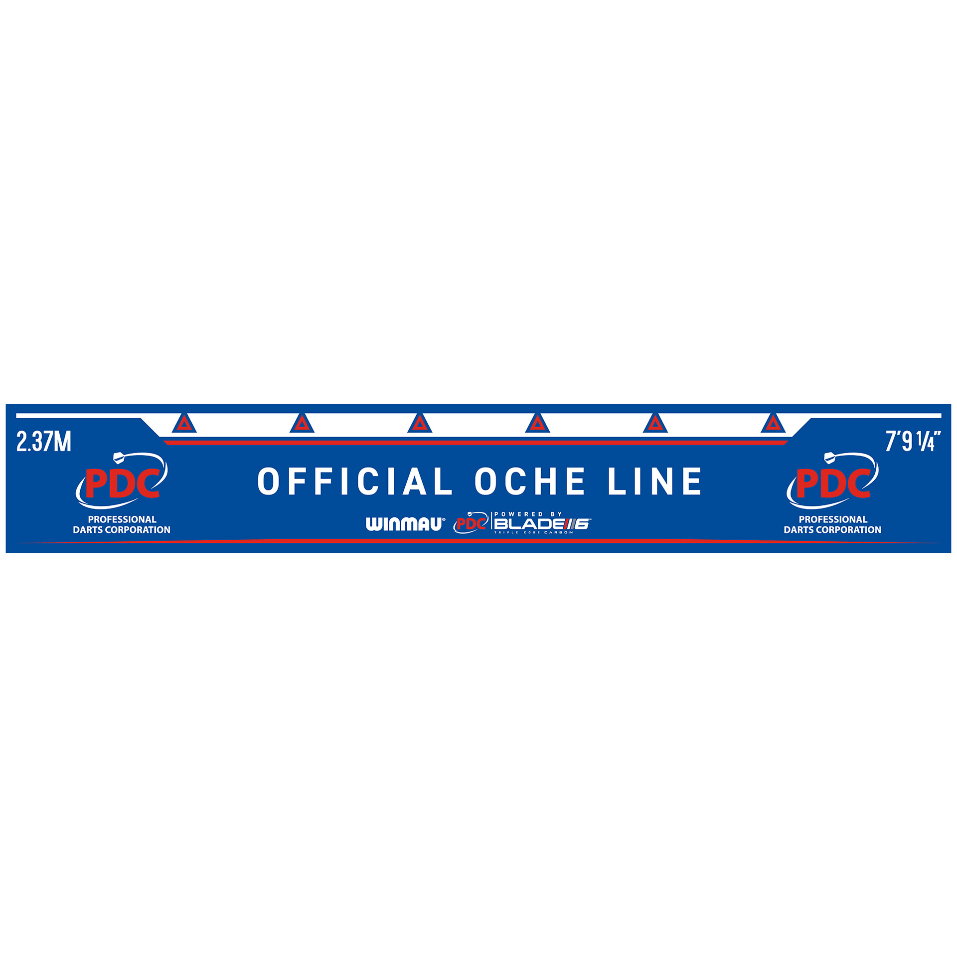 Winmau - Abwurflinie Oche Line PDC Blue 