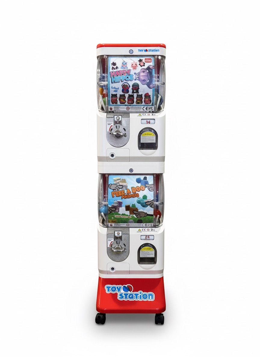 Toy Stations Red/White vending machine for kids