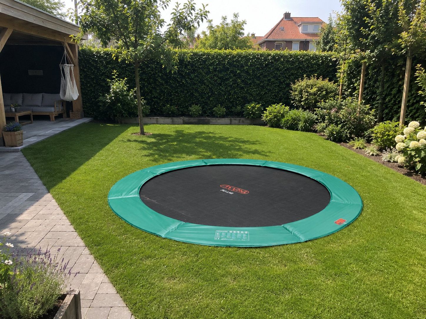 Avyna Pro-Line FlatLevel Trampolin Set 12 ø365 cm - Grün